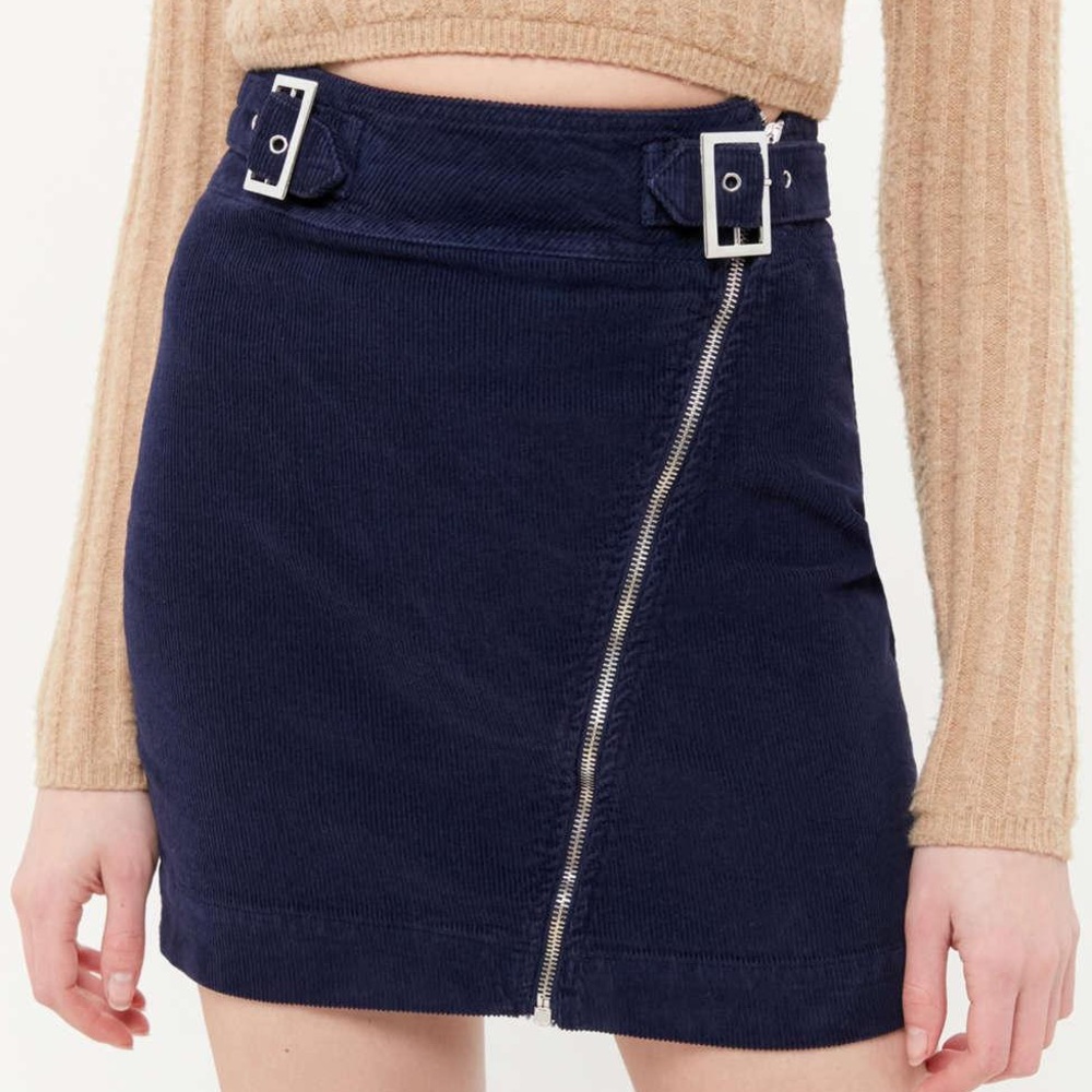 Urban Outfitters Harmony Corduroy Zip Up Skirt NWT